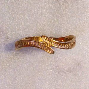 Monet Vintage Gold Tone Hinge Bracelet